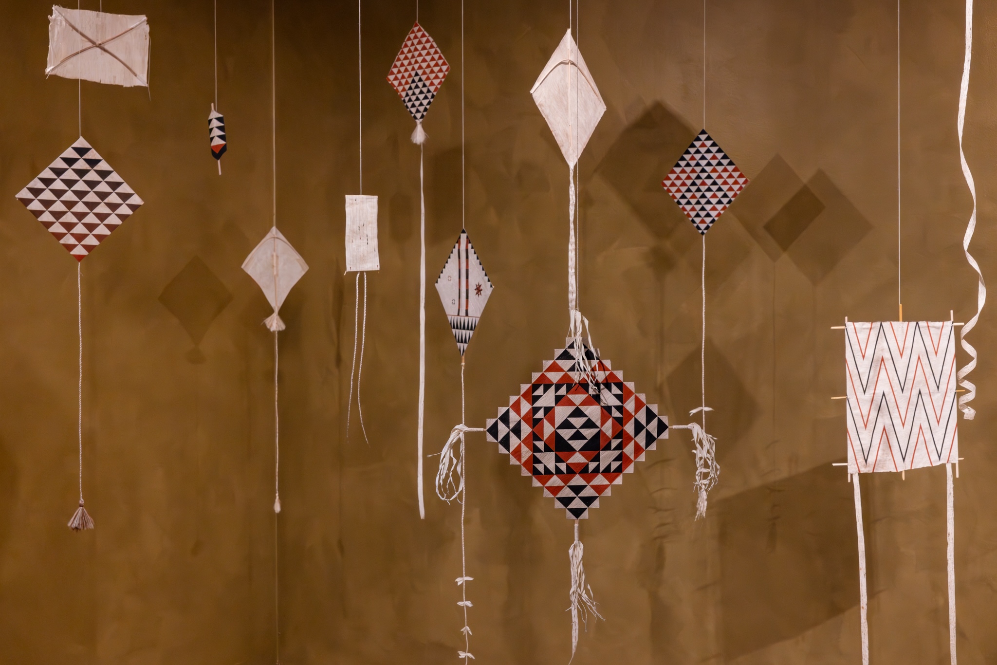 Nikau Hindin, Kites, 2022, UNSW Galleries, Biennale 24 Install