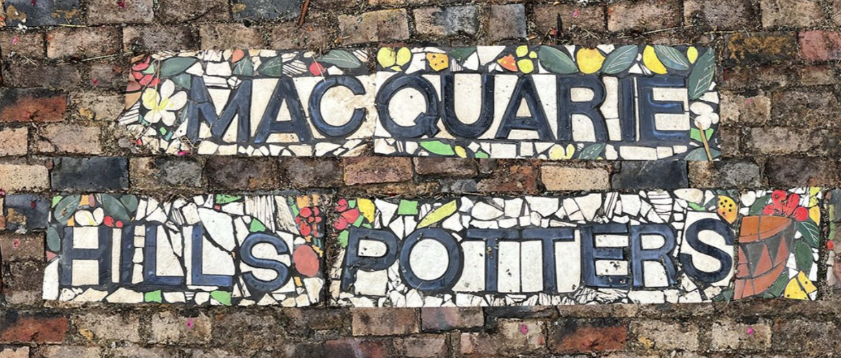 Macquarie Hills Potters Tile - Courtesy of Artist