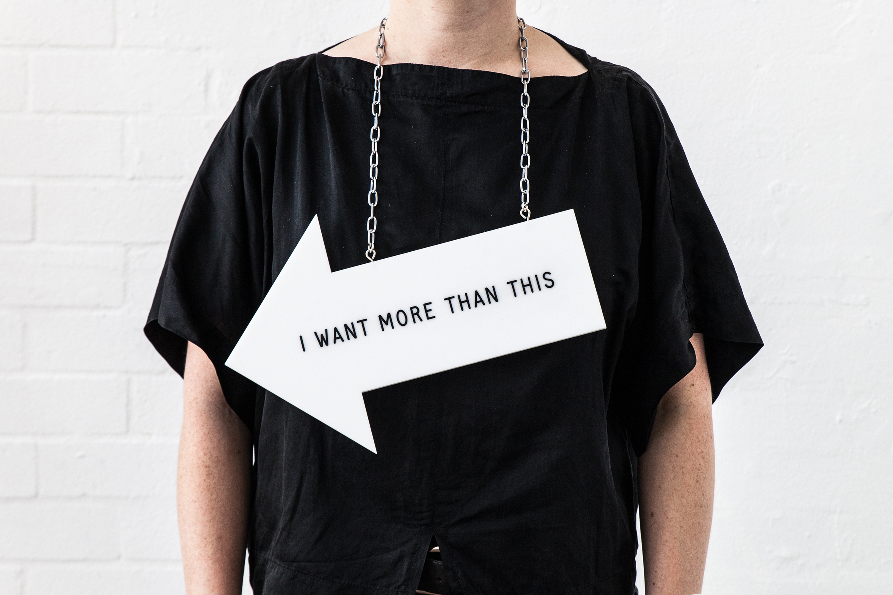 Zoe Brand, I WANT MORE THAN THIS, 2015,Photo Andy Mullens